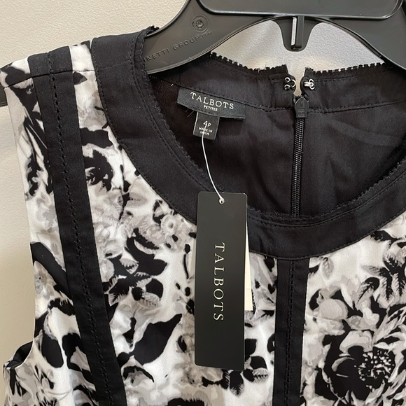 Talbots summer floral dress, size 4P, NWT - Picture 6 of 13